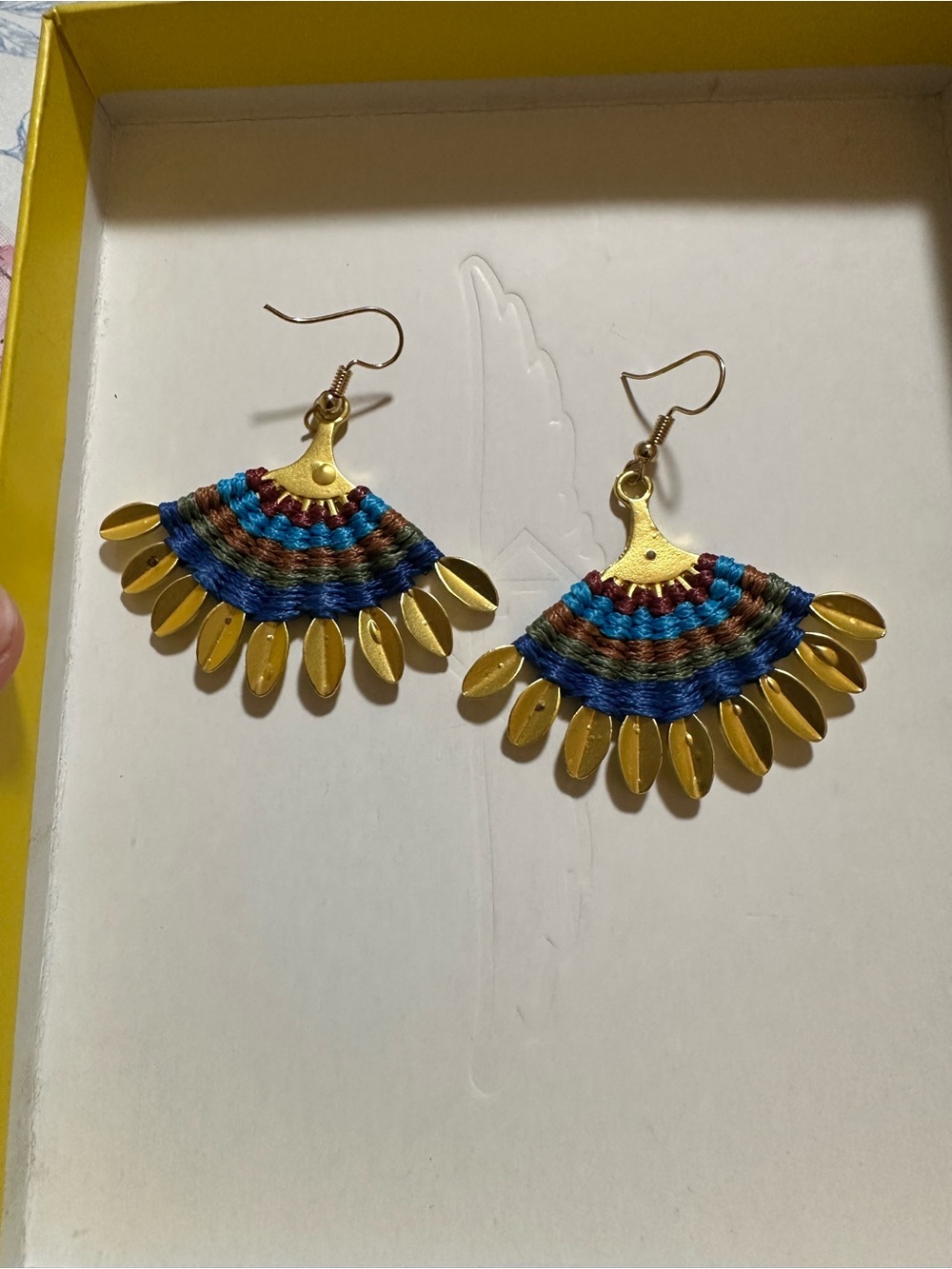 Handcrafted earrings - never used
